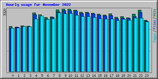 Hourly usage for November 2022